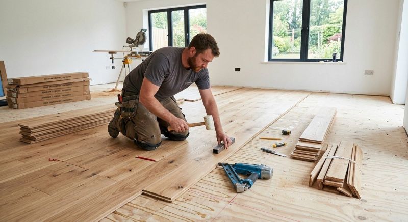 Oak Floor Installation in Caddo Mills, TX