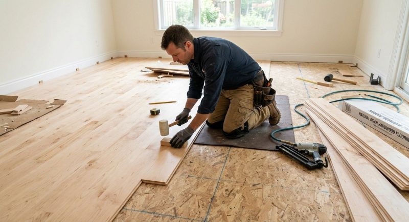 Birch Floor Installation in Terrell, TX