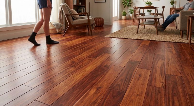Cherry Floor Installation in Dallas County, TX