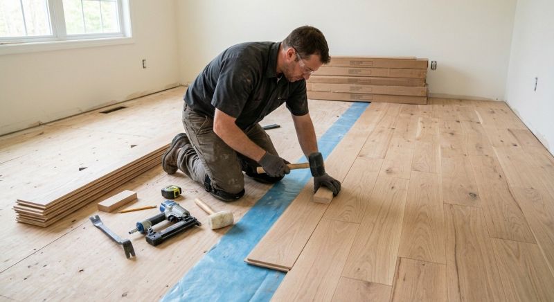 Hardwood Floor Installation in Quinlan, TX