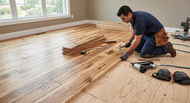 Hickory Floor Installation in Terrell, TX