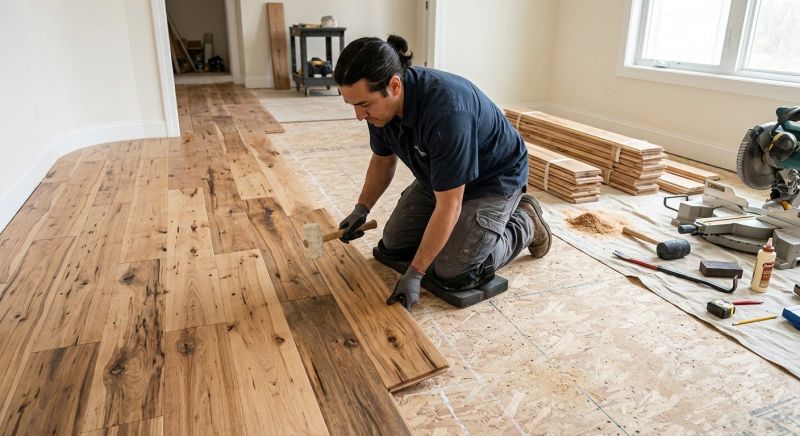 Hickory Floor Installation in Terrell, TX
