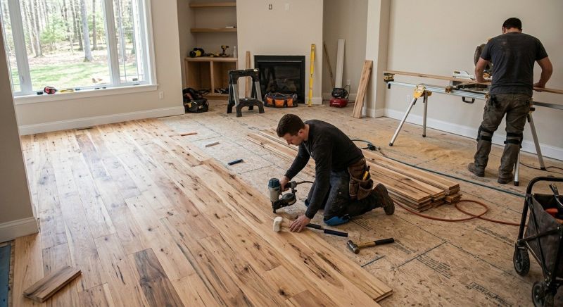 Hickory Floor Installation in Terrell, TX