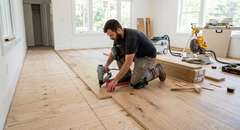Oak Floor Installation in Kaufman County, TX