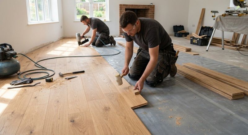 Oak Floor Installation in Kaufman, TX