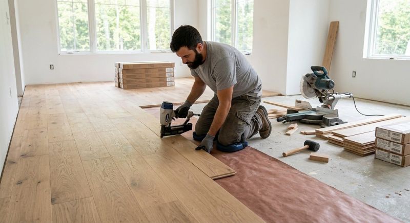 Oak Floor Installation in Quinlan, TX