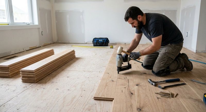 Oak Floor Installation in Rockwall, TX