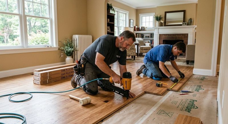 Oak Floor Installation in Seagoville, TX