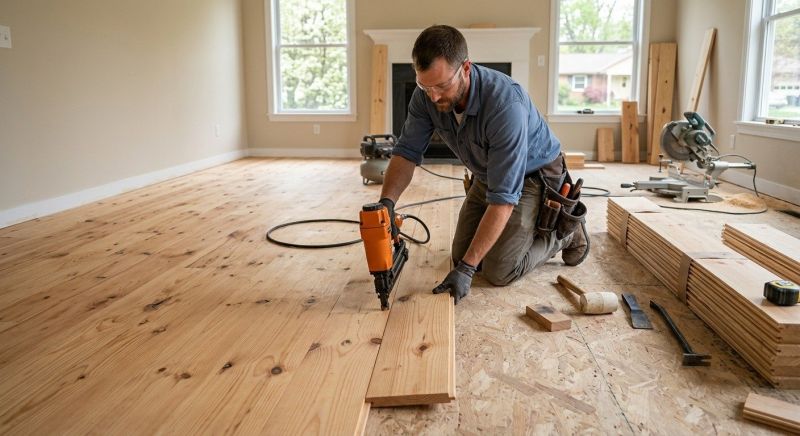 Pine Floor Installation in Terrell, TX