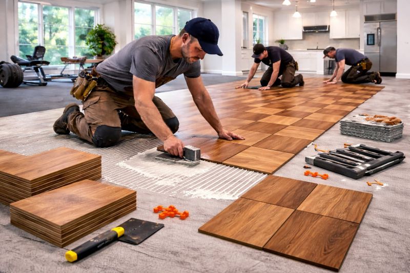 Teak Flooring Installation in Terrell, TX