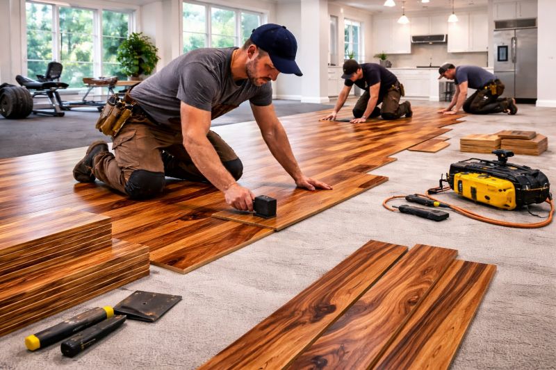 Teak Flooring Installation in Terrell, TX