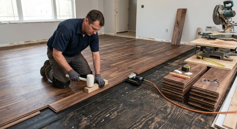 Walnut Flooring Installation in Terrell, TX
