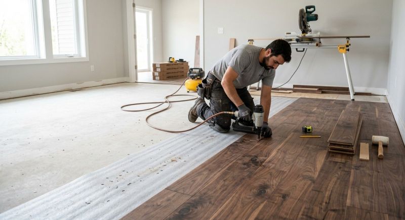Walnut Flooring Installation in Terrell, TX