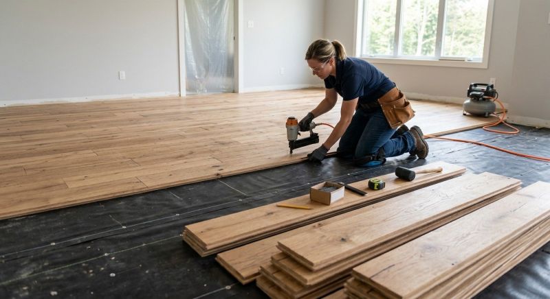 Wide Plank Floor Installation in Terrell, TX