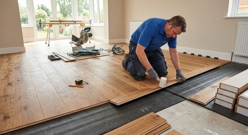 Wide Plank Floor Installation in Terrell, TX