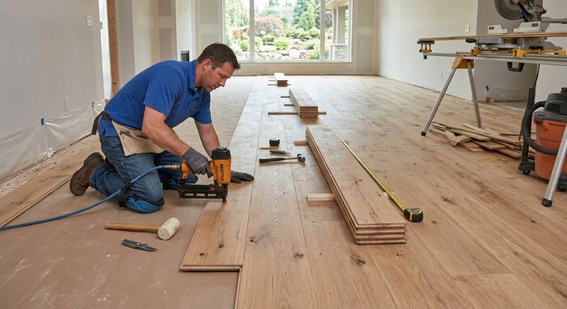 Wide Plank Floor Installation in Terrell, TX
