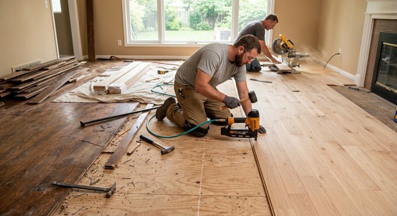 Wood Floor Replacement in Rowlett, TX
